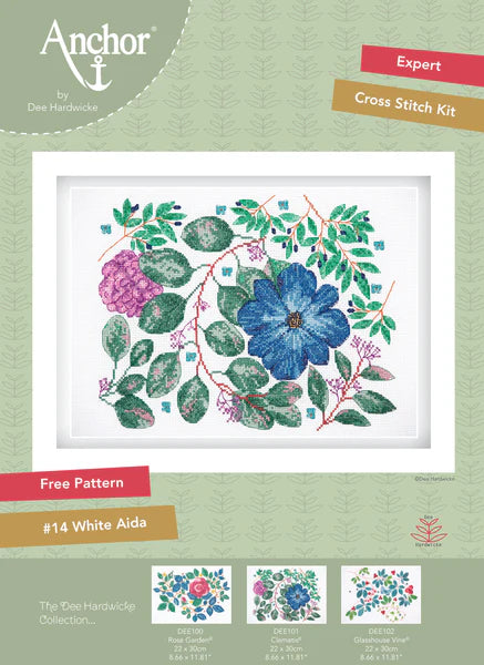 Anchor Dee Hardwicke Embroidery Kit : Clematis