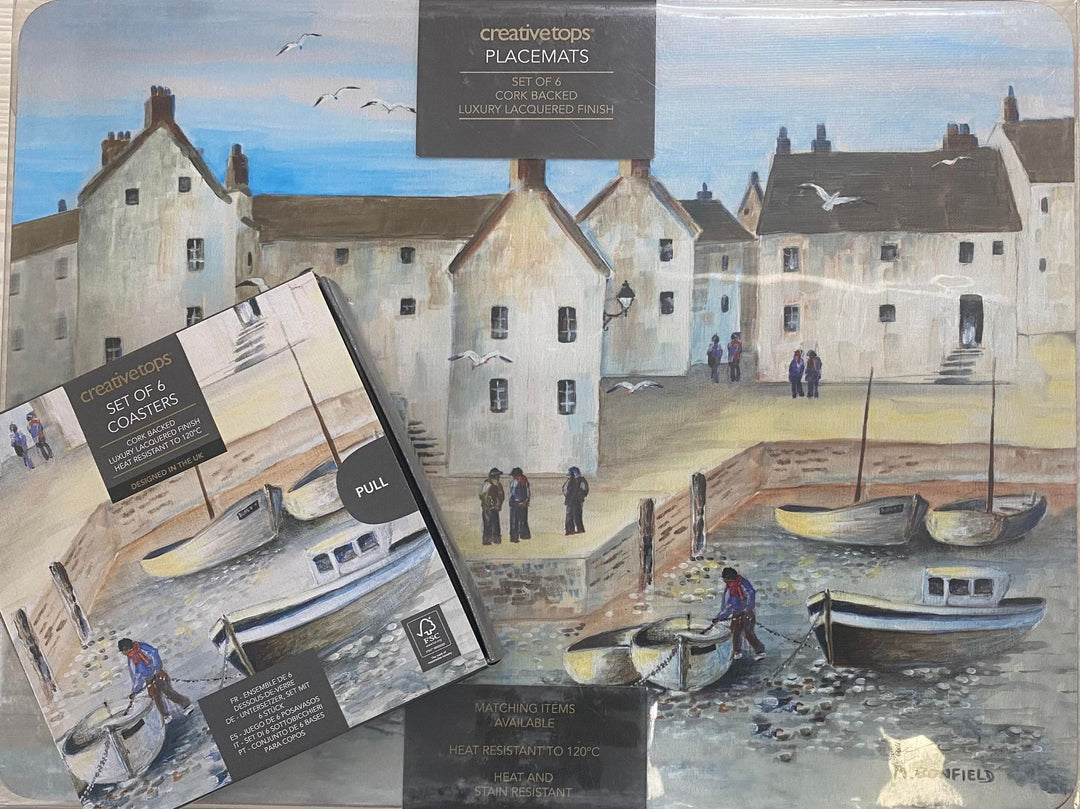 Cornish Harbour Placemats & Coasters Set (6)