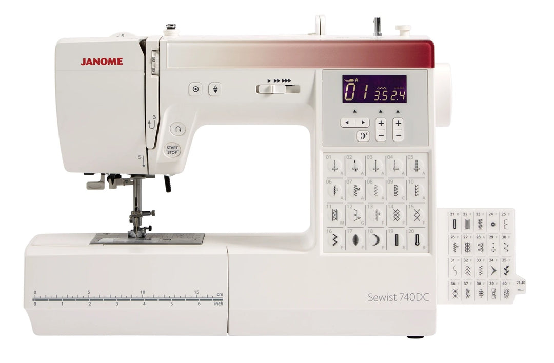 Janome Computerised Sewing Machine Sewist 740DC (DHD)