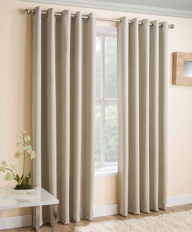 Vogue Ready Made Thermal Blackout Eyelet Curtains