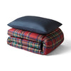 Night Lark Coverless 10.5 Tog Duvet With Pillowcase(s) Warm Tartan Berry