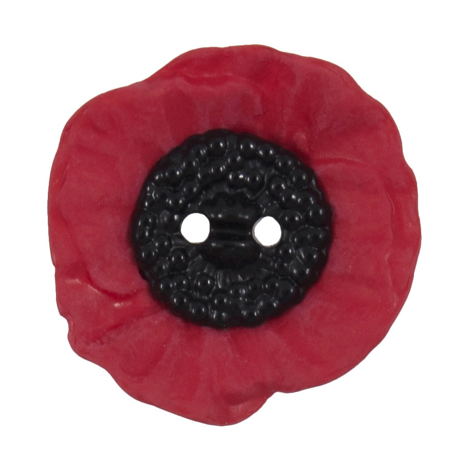 Buttons: Poppy: 2-Hole: 20mm