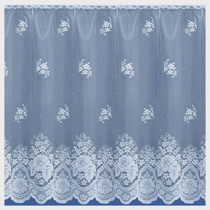 Valencia Net Curtain White - Sold by the Metre