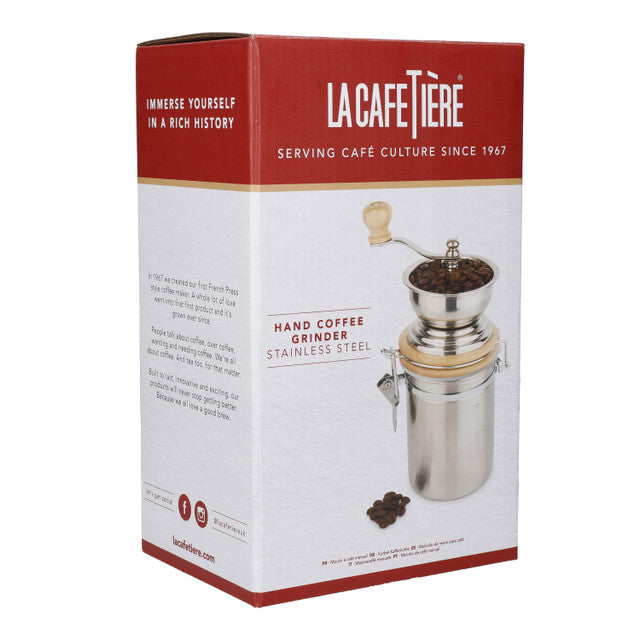 La Cafetière Manual Coffee Grinder, Stainless Steel