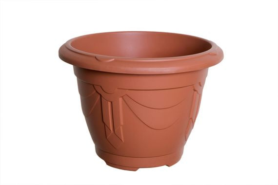 Venetian Round Planter 43cm - Terracotta