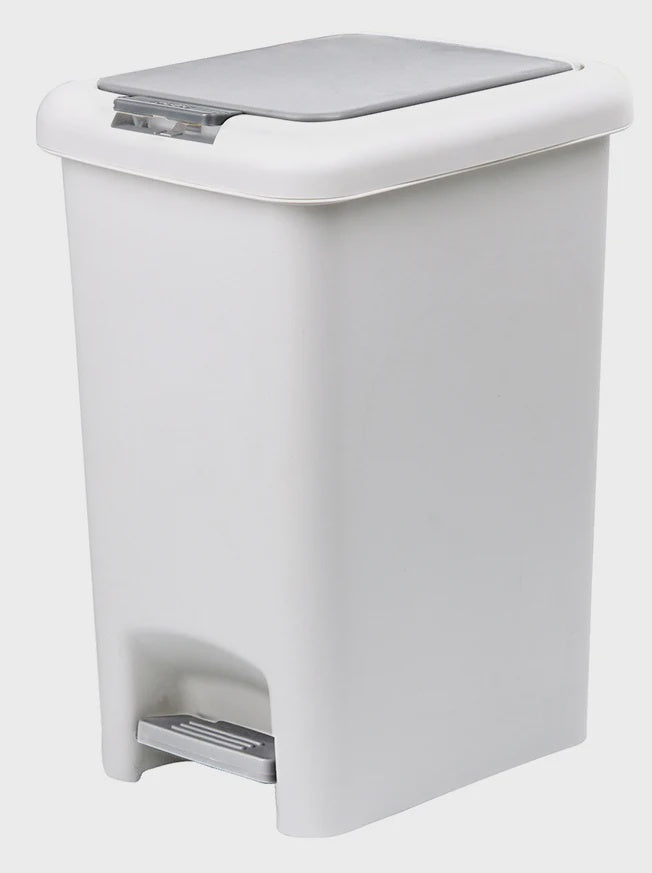 Fairmont Double Opening Pedal Bin White/Grey