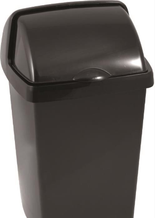 Addis Recycled 25L Roll Top Bin - Black