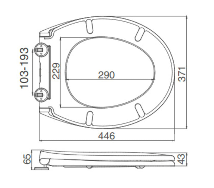 Ettan Soft Close Toilet Seat White