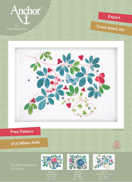 Anchor Dee Hardwicke Embroidery Kit : Glasshouse Vine