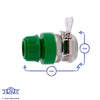 Green Blade Hose to Tap Connector - Standard - Green