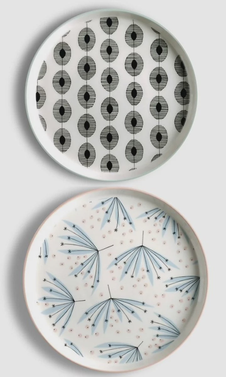 MissPrint Wildflower Side Plates Set Of 2