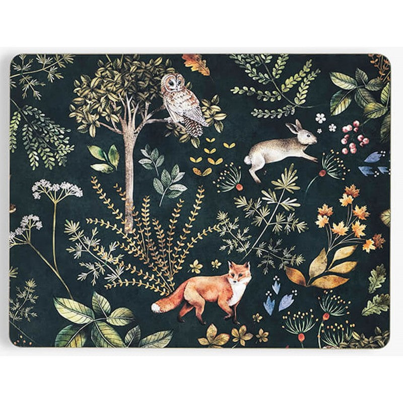 Briar Animals and Floral Placemats Set of 4