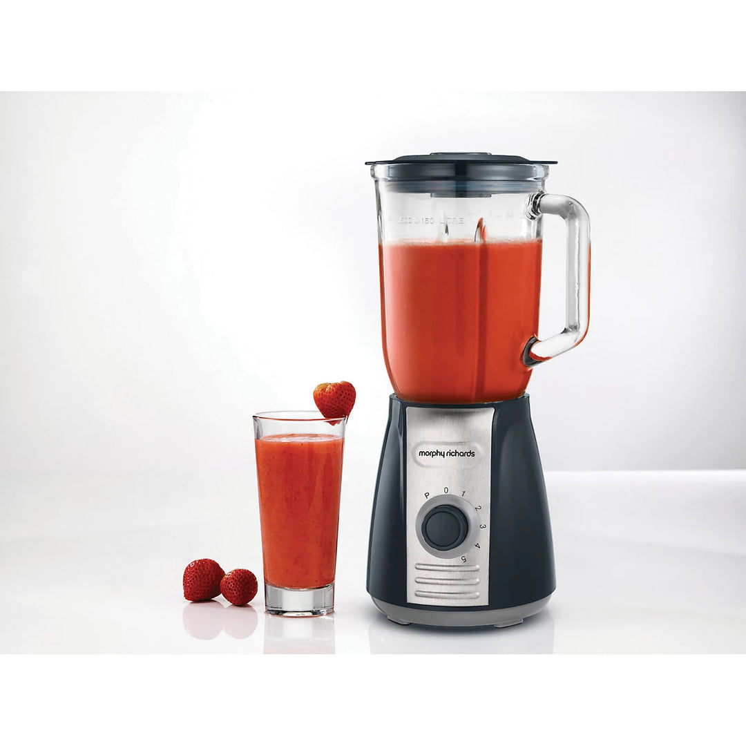 Morphy Richards 403010 Total Control Jug Blender, 1.5 Litres, 600 W with Ice Crusher Blades