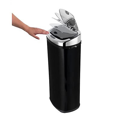 Morphy Richards Chroma 50L Square Sensor Bin Black 971517