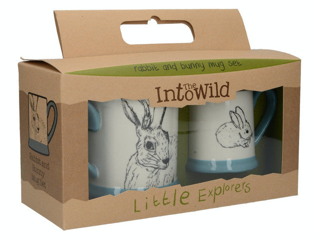 Creative Tops Into The Wild Little Explorer Bunny Set Of 2 Mugs