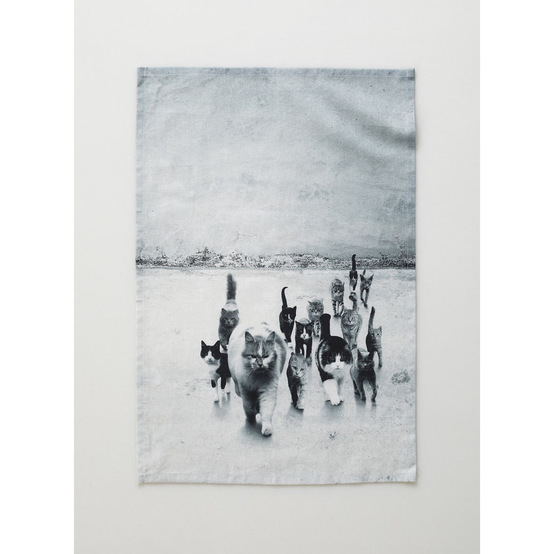 MM Linen Catmob Tea Towel