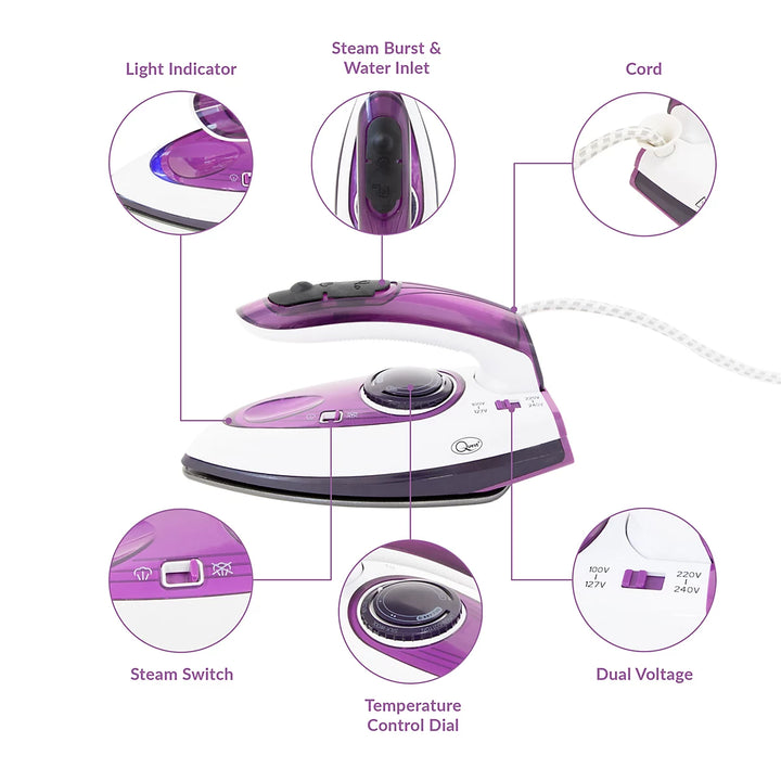 Quest Travel Steam Iron 34030