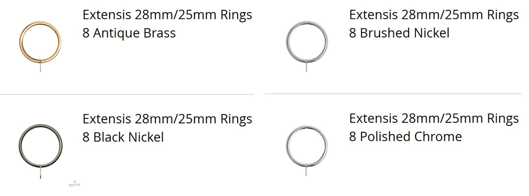 Extensis 28 28/25mm Pack of 8 Rings