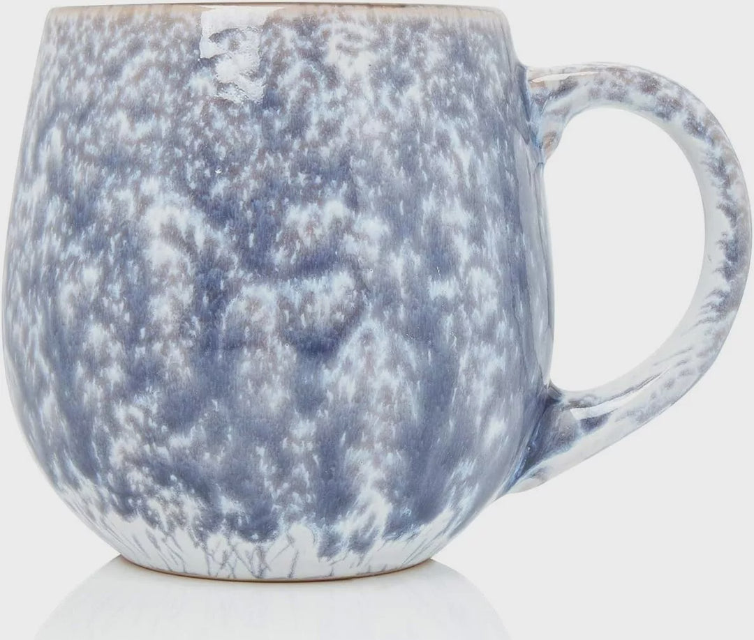 Pale Grey Ombre Reactive Stoneware Mug