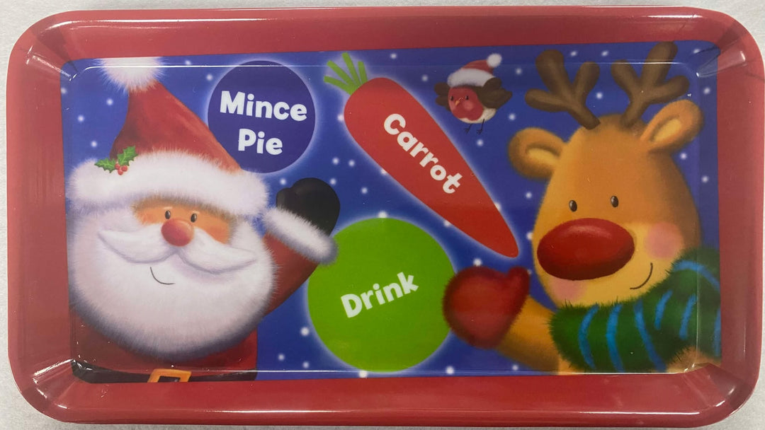 Xmas Melamine Sandwich Tray Santa16.5cmx29.5cm