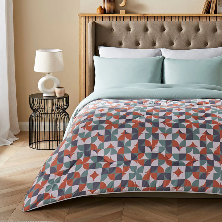 Night Lark Coverless 10.5 Tog Duvet With Pillowcase(s) Scandi Geometric