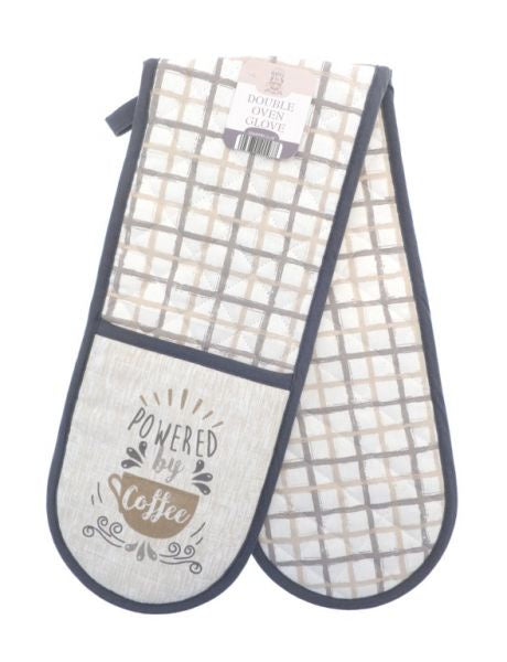 Country Club Double Oven Glove Powered By Coffee