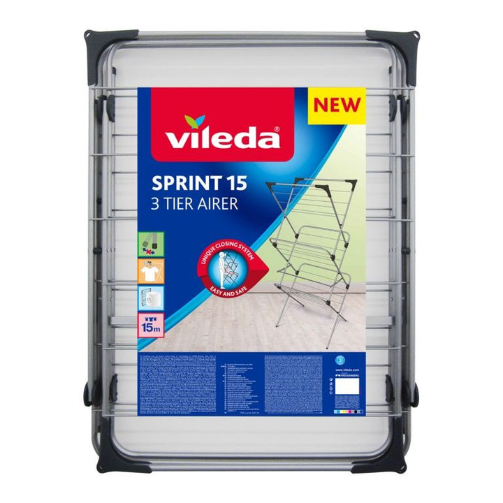 Vileda Sprint 3 tier Foldable Laundry Airer 15m