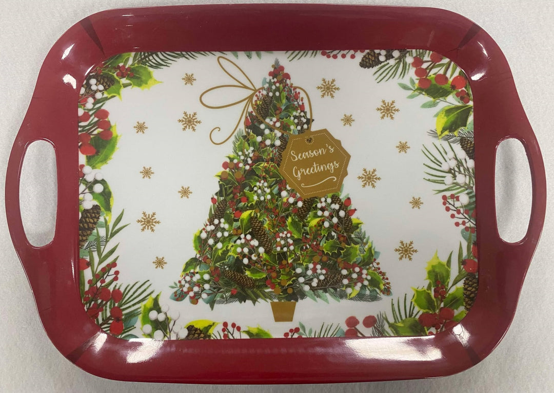 Xmas Melamine Rectangular Serving Tray 29cx41cm