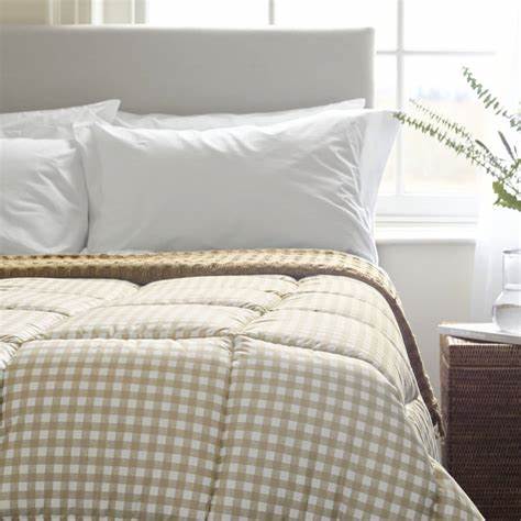 Night Lark Coverless 10.5 Tog Duvet Warm Sand Gingham