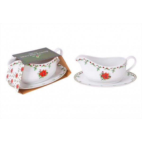 Christmas Holly Christmas Holly Gravy Boat